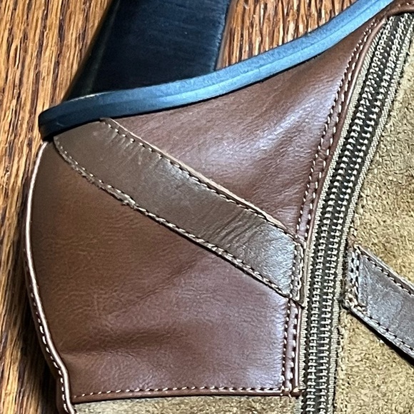 Ann Taylor Loft brown suede leather boots shoes size 6M - Picture 9 of 11